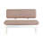Extendable Dining Table & Chairs Set (5 Pieces), White & Stone, 51.2 x 30.3 x 31.5 inches | 100% Melamine Coated Particle Board, Velvet Upholstered Chairs | Modern Scandinavian Design, Perfect for Family Gatherings-1191373569-1191373570