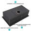 Évier de cuisine noir en acier inoxydable de calibre 16 - station de travail encastrable 30 po x 18 po x 10 po Gunmetal
