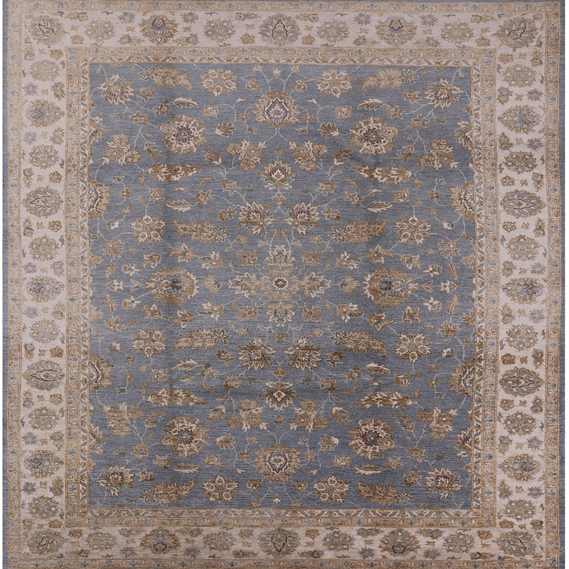 Tapis oriental brun Chetek, Carré 5 pi