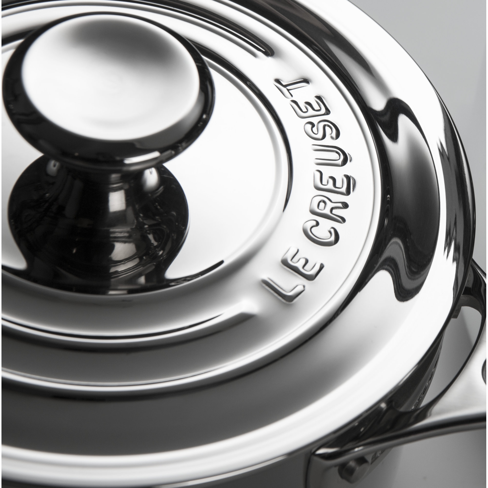 Le Creuset Stainless Steel Saucepan with Lid, 2 qt.