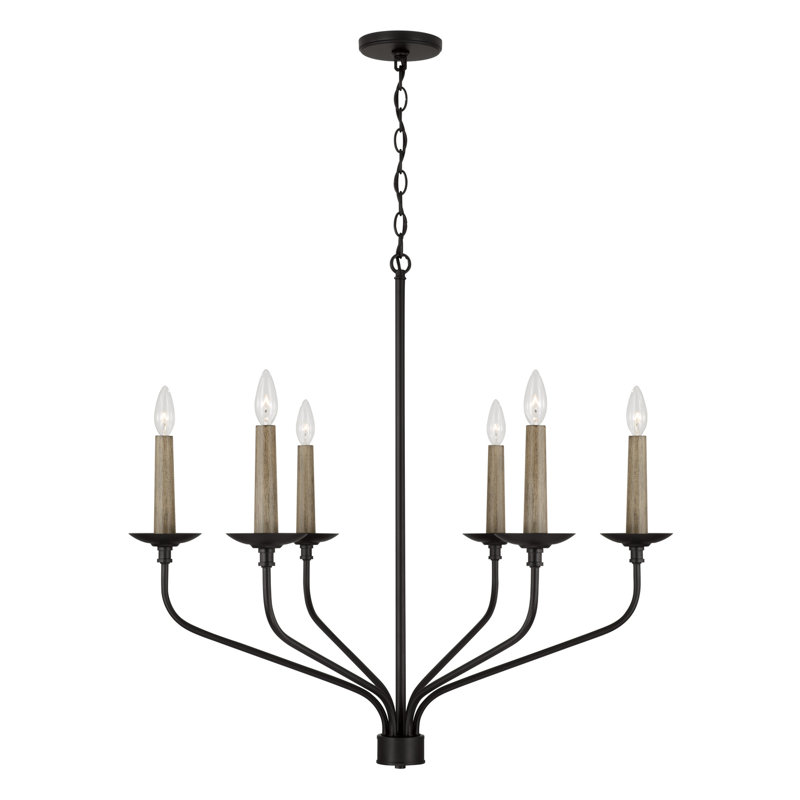 Wilder 6 - Light Dimmable Classic / Traditional Chandelier