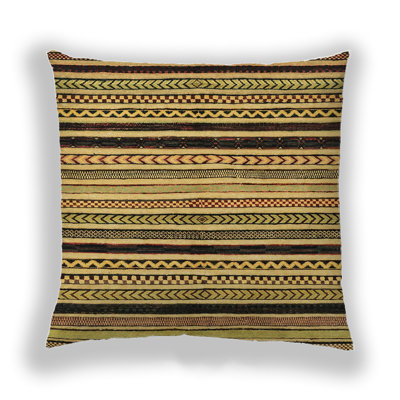 Striped Reversible Throw Pillow
