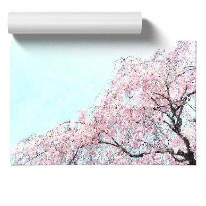 Pretty Pink Cherry Blossom Tree - No Frame Print, 42cm H x 59cm W x 0.1cm D