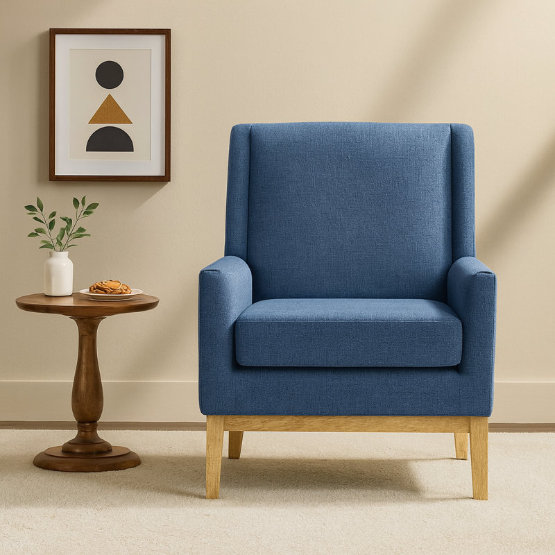 Fauteuil Amazonia, Mélange de polyester bleu