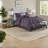 Elegant Plum Bedding Sets Polyester 7 Piece Comfort For Home