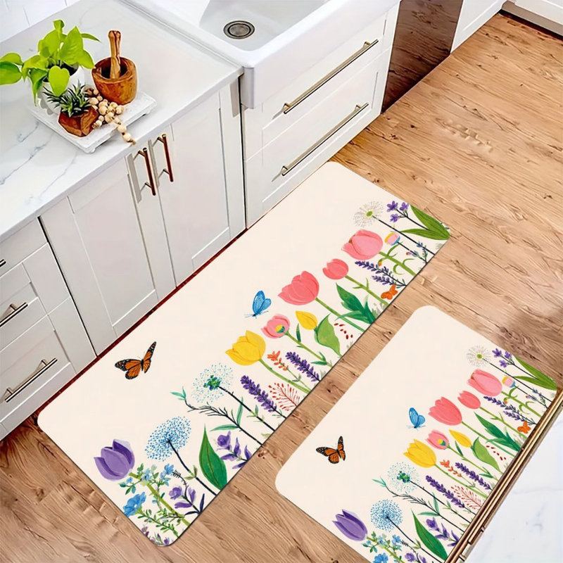 Ensemble de 2 tapis de cuisine Spring