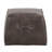 Laurenn Faux Leather Pouf - Brown-482544366