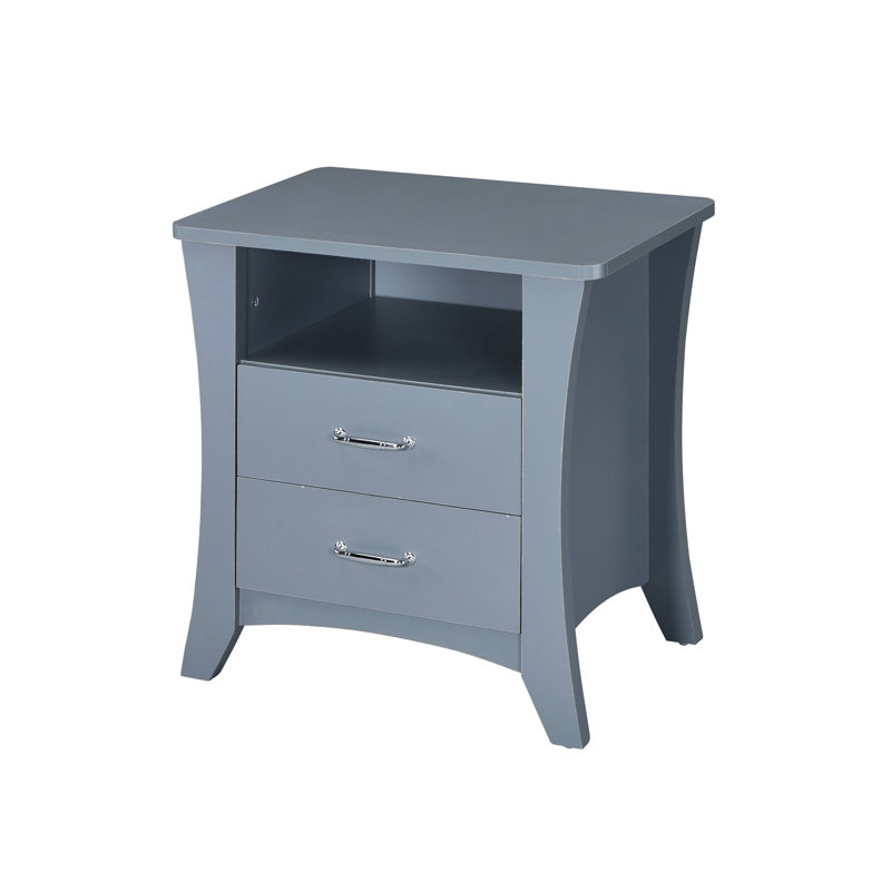Colt Gray Finish Accent Table, Gray