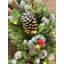 FROSTED WINTERBERRY - 24 Inch Wreath with 50 8 Function Lights