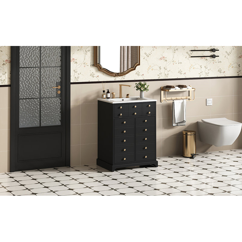 Meuble-lavabo 24 po avec lavabo en céramique Forest
