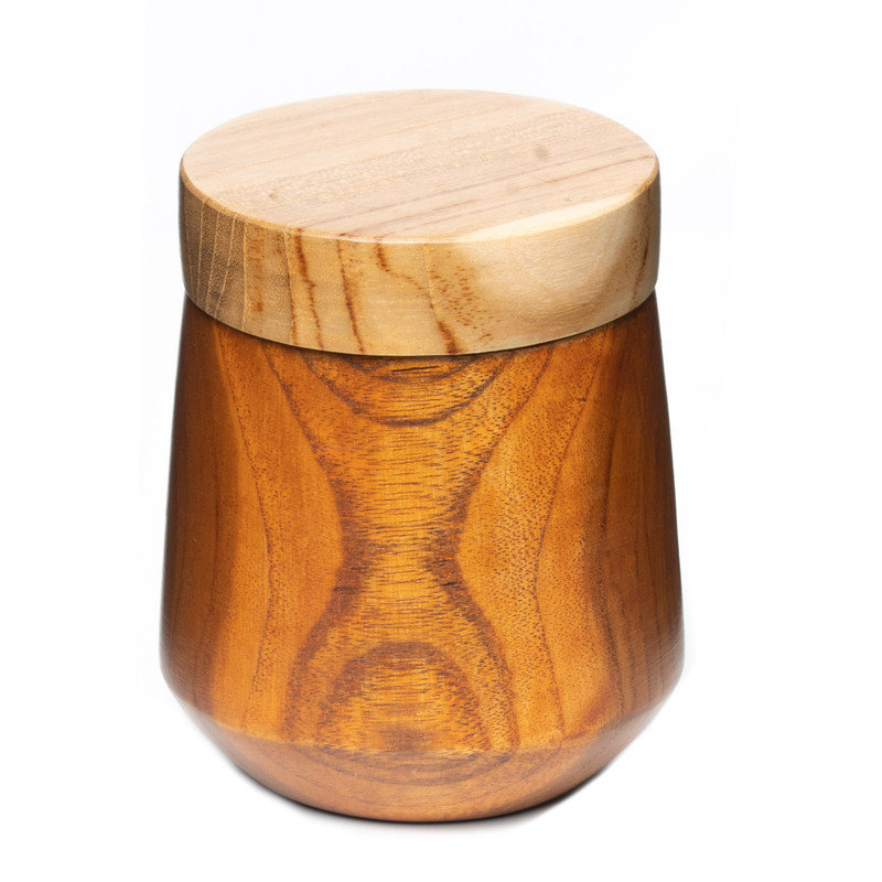 Bol en bois avec couvercle arrondi Efran - petit
