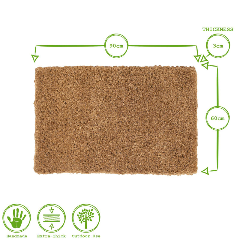 Non-Slip Doormat, Rectangle 90 x 60cm