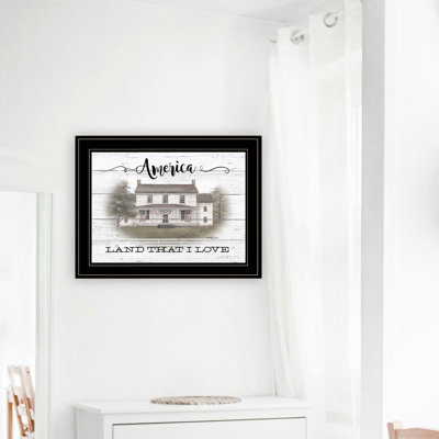 America Framed Wall Art for Living Room, Home Wall Decor by Billy Jacobs