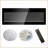 Electric Fireplace 36 Inch Recessed Wall Mounted with Remote, Multi-Color Flame LED Heater | Tempered Glass+Sheet Metal+Plastic | Electric-2108629451