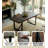 55 Inch Modern Industrial Rectangular Dining Table With Black Metal Legs-1327661874