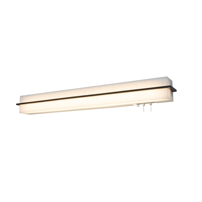 Leeroy 2 lumières, Espresso, H 4,38 po x l 38 po x P 4 po