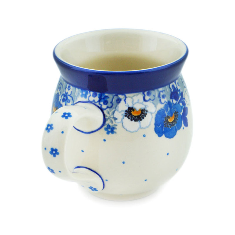 Tasse à bulles en grès poli 8 oz - Spring Blue, 12