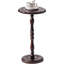 Table d'appoint ronde en bois massif, petite table d'appoint pour les petits espaces, table de bout / table de chevet moderne pour la chambre à coucher, le salon, les coins et le bureau, finition brune