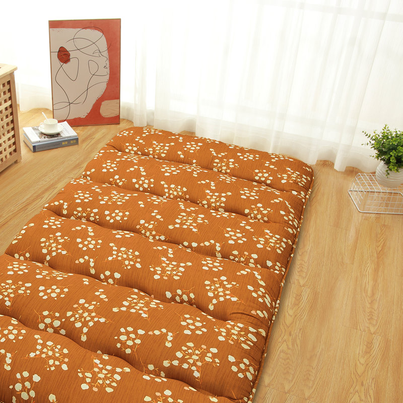 Matelas de futon floral japonais, Lit simple