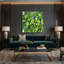 Art mural sur toile vert, légumes, cresson capucine-993529523