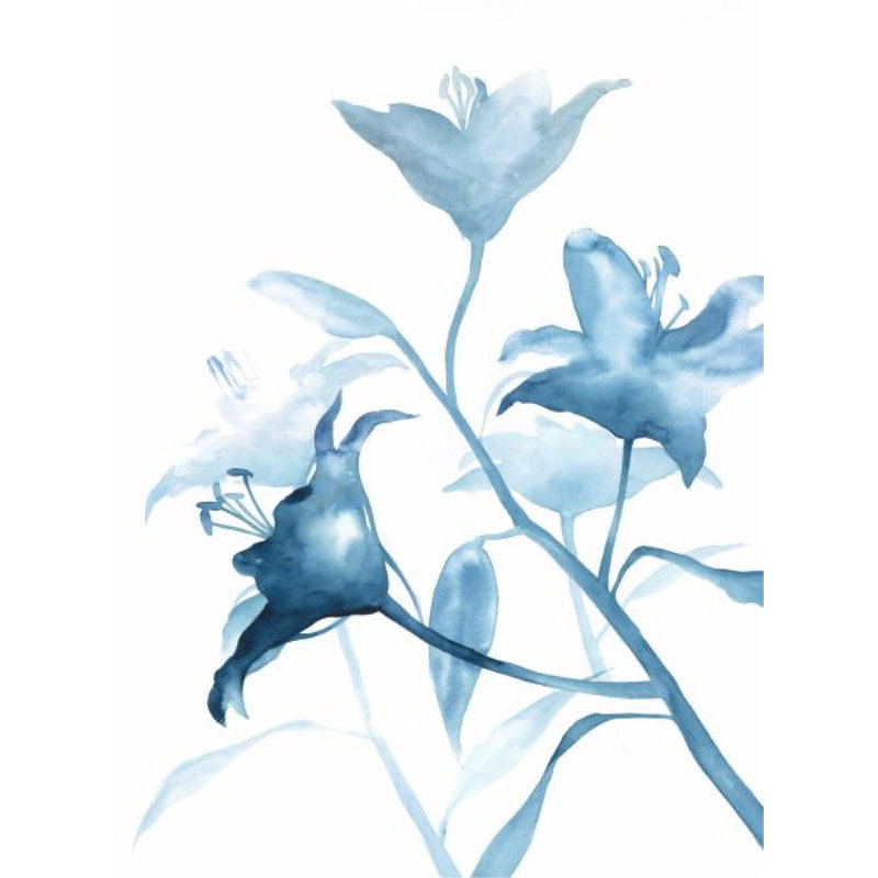 Floral Rhythm III Print by Janice Sadler, Glass Coat, 63" H x 47" W