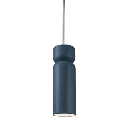 Luminaire suspendu cylindrique à 1 lumière Gokmen
