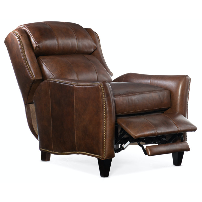 Fauteuil inclinable électrique standard en cuir véritable de 32 po Lancaster, Cuir véritable nuage alpin