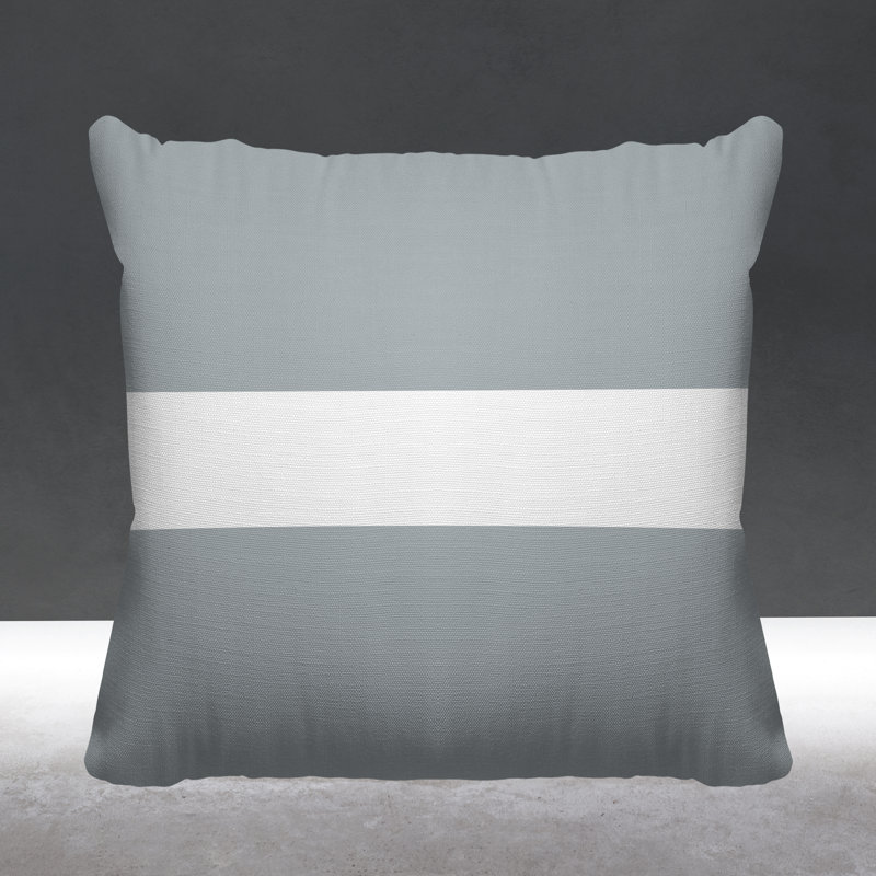 Coussin intérieur / extérieur Bede, L 19 po x H 19 po, Gris