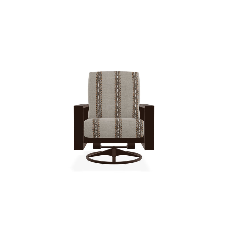 Larssen Deep Seating Cushion Swivel Rocker, Kona, Guru Walnut