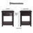 ClickDecor Bailey Nightstand with 1 Drawer and Display Shelf, Black-1065161378