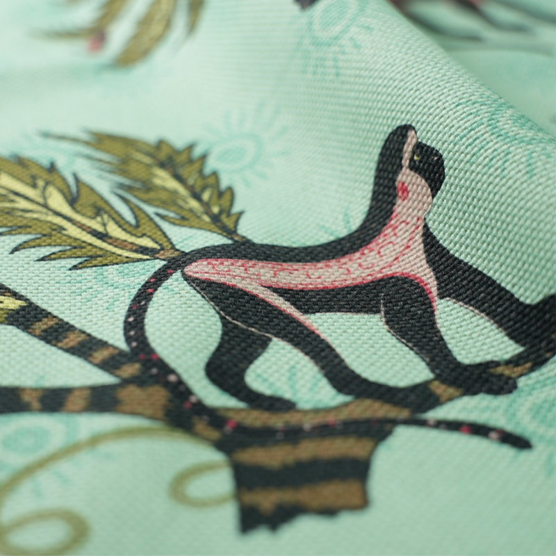 Monkey Palm Heavyweight Linen Fabric, Oasis