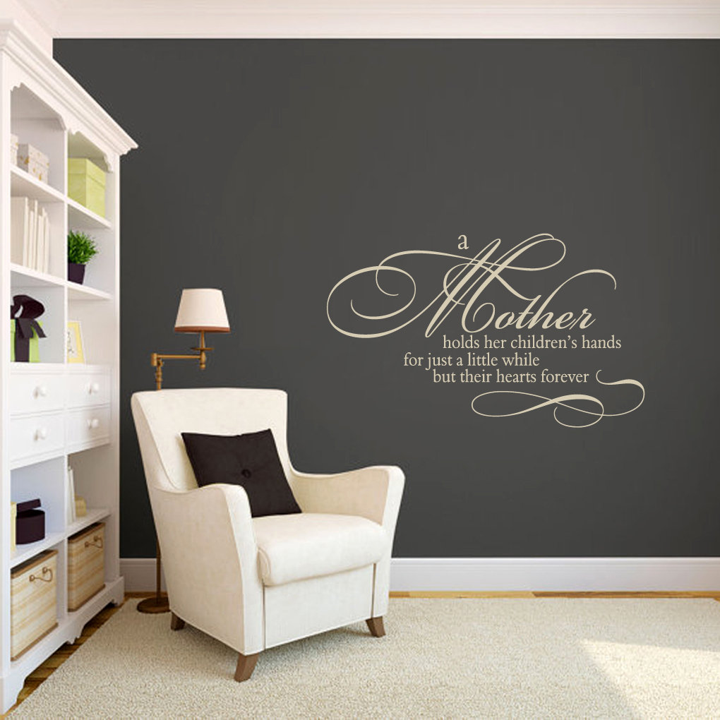 Text & Numbers Non-Wall Damaging Wall Decal Charlton Home® 