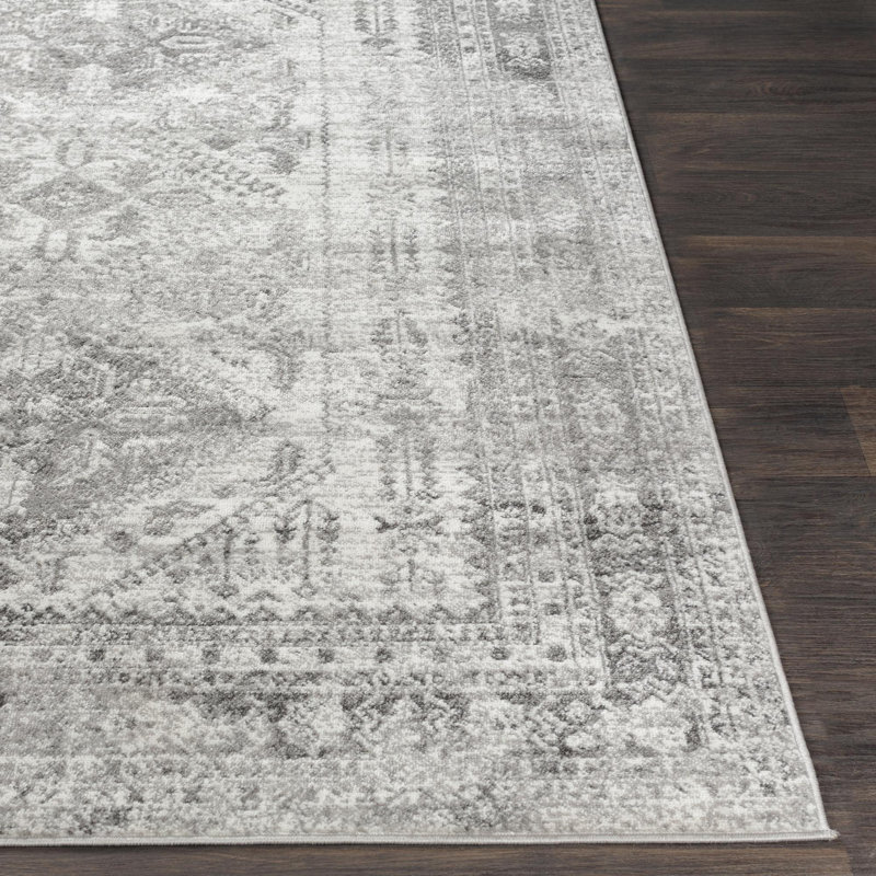 Tapis oriental Fitz, Tapis de couloir 2 pi 7 po x 16 pi, Charcoal