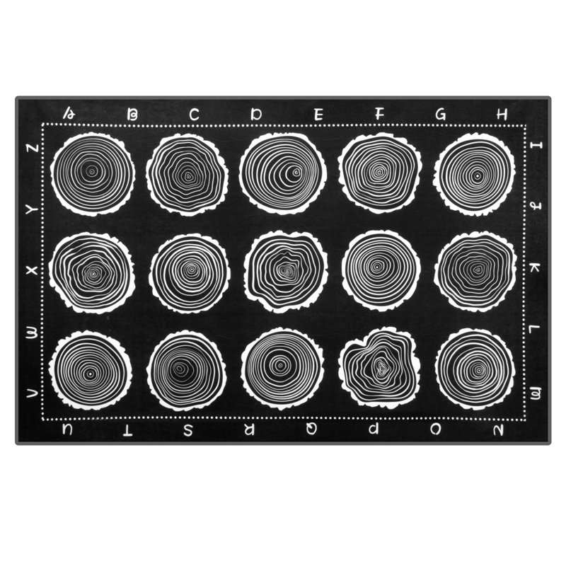 Tapis de salle de classe pour jouer et apprendre, Rectangle 7 pi 6 po x 12 pi