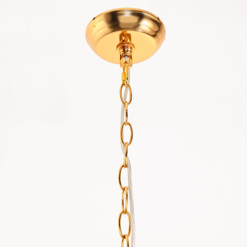 5-Tier Crystal Chandelier, Gold