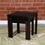 Ensemble de 2 tables gigognes en eucalyptus