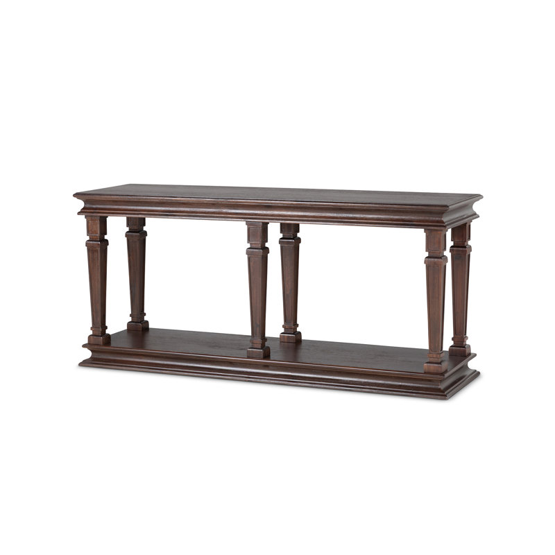 Console Table, 31" H x 68" W x 20" D, Brown