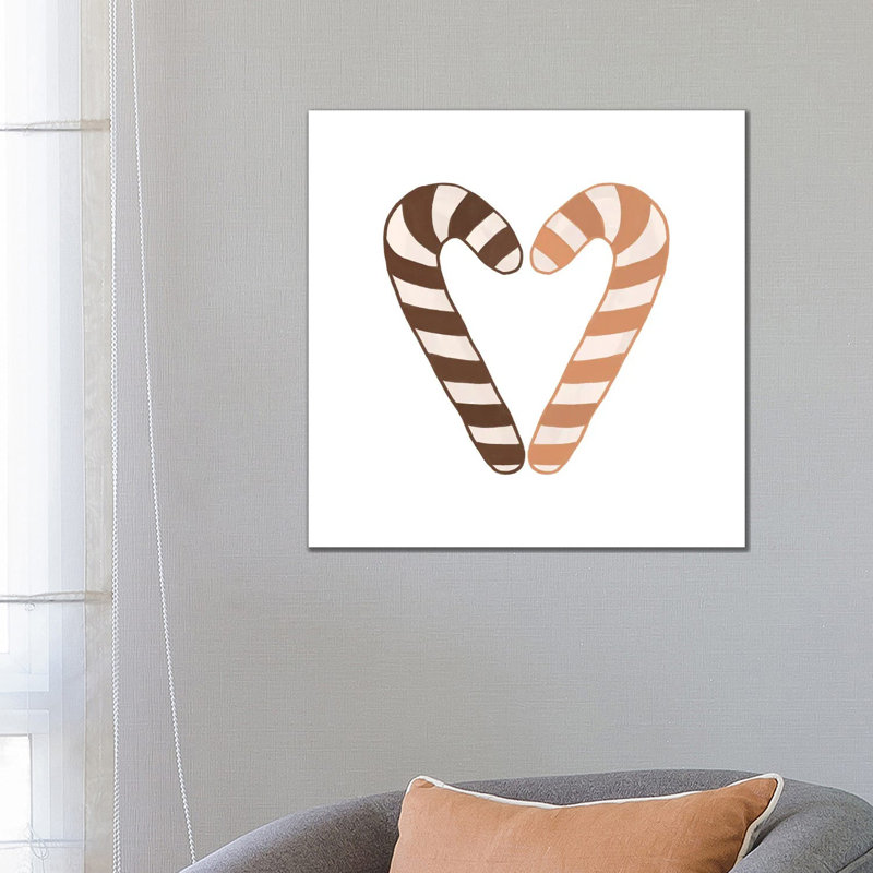 Candy Canes by Orara Studio - Wrapped Canvas Gallery-Wrapped Canvas Giclée, 66.04 cm H x 66.04 cm W x 1.91 cm D