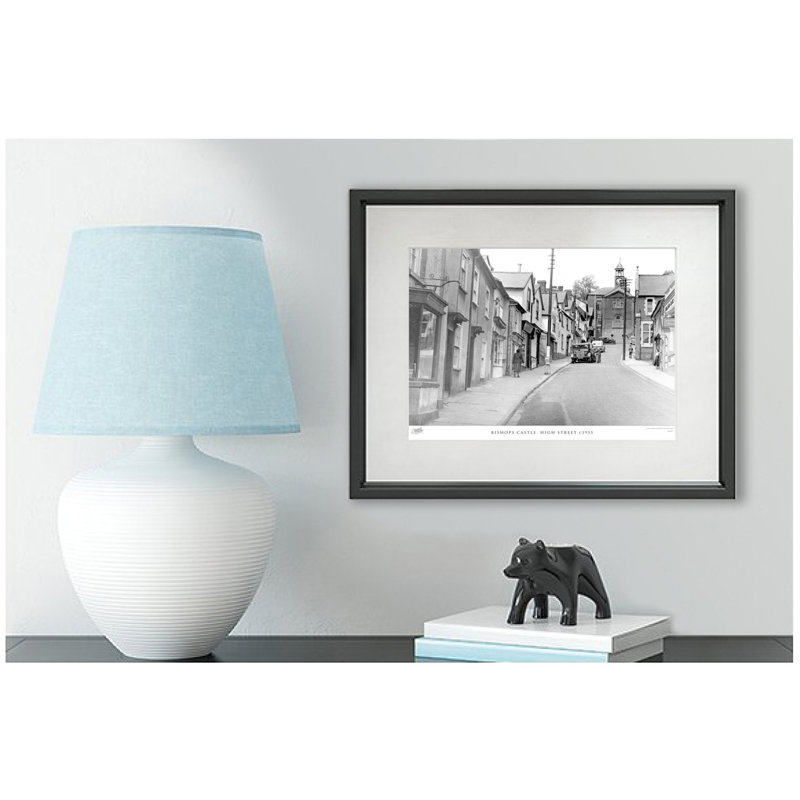 Bishops Castle, High Street C1955 by Francis Frith - Single Picture Frame Print, 40cm H x 50cm W x 2.3cm D