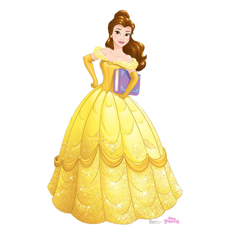 Disney Princess Belle 5' Yellow Cardboard Stand-Up