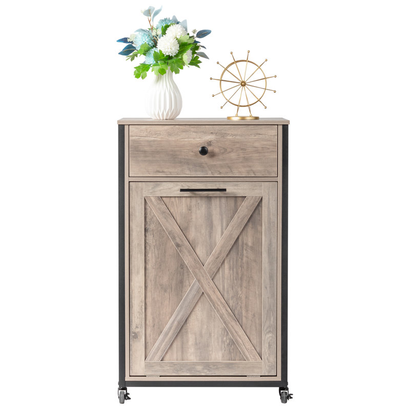 Poubelle en bois manufacturé 10 gallons