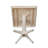 Herna Bar Height Solid Wood Pedestal Dining Table