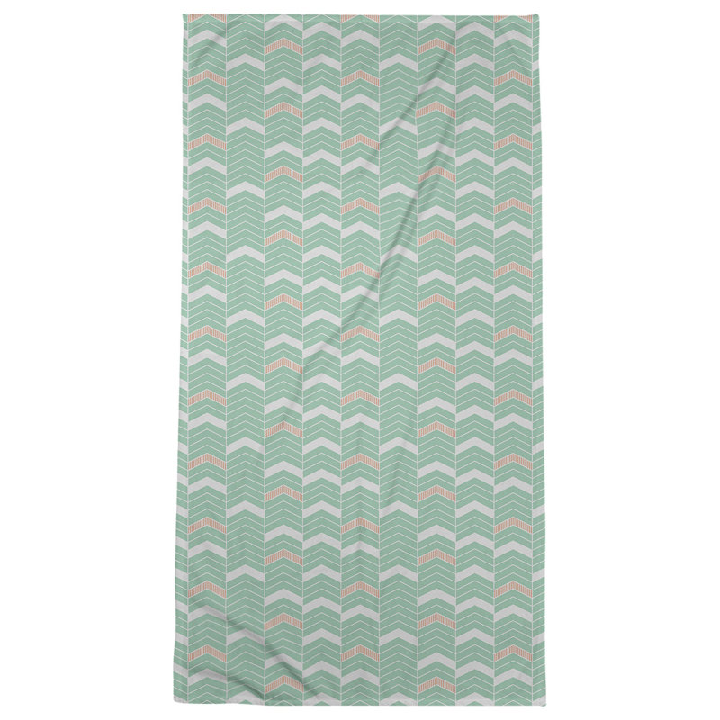 Stephenie Beach Towel, Green/Brown