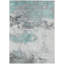 Tapis bleu sarcelle lavable à la machine intérieur / extérieur Cinead ACN1685-104738037