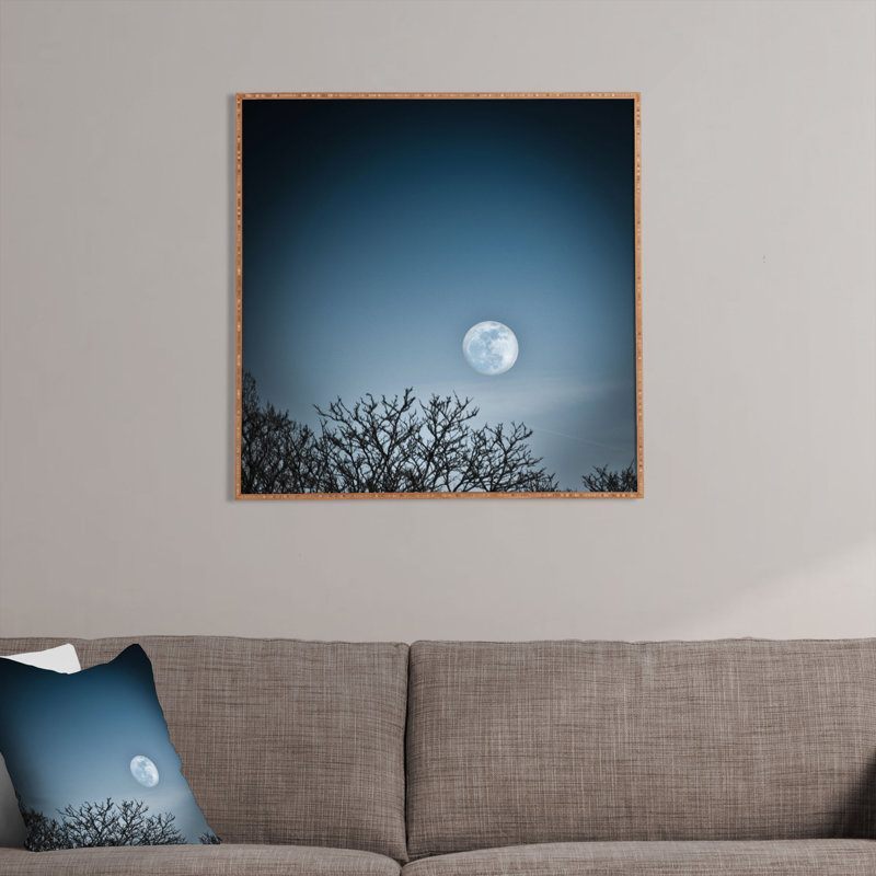 « moon », reproduction de photo encadrée