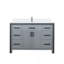 Meuble-lavabo gris foncé 48 po X P 22 po D, ensemble de dessus et robinet en marbre de culture