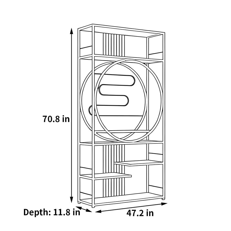 Polk, 70.8" H x 47.2" W x 11.8" D