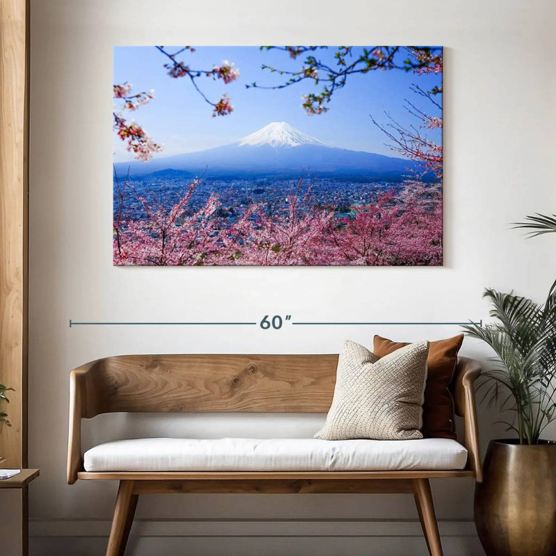 Cerisiers du Mont Fuji Alvord, H 32 po x l 48 po