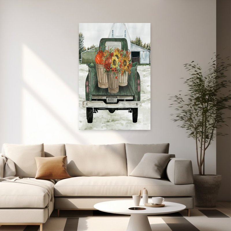 Art contemporain d'automne, H 40 po x l 60 po