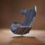 Alexandia Velvet Swivel Armchair